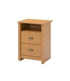 Mesa de Luz Madera maciza Linea Colonial Marron