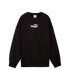 Buzo de Mujer Puma Overs Crew Fl Negro - Blanco