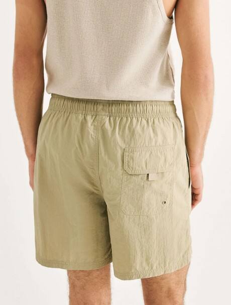SHORT DE BAÑO CON TEXTURA BEIGE