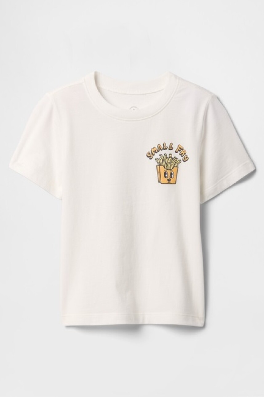 Remera Gráfico Toddler Niño New Off White