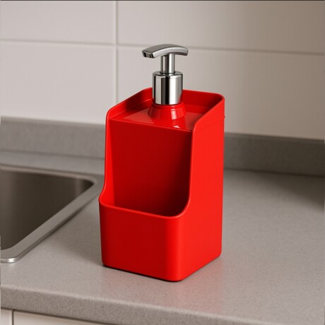 Dispensador de jabón líquido 500 ml ROJO