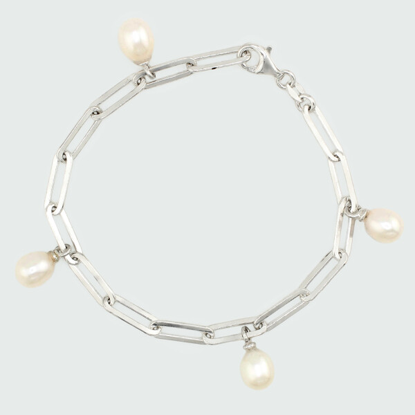 Pulsera Lunaria de plata 925 con perlas Pulsera Lunaria de plata 925 con perlas