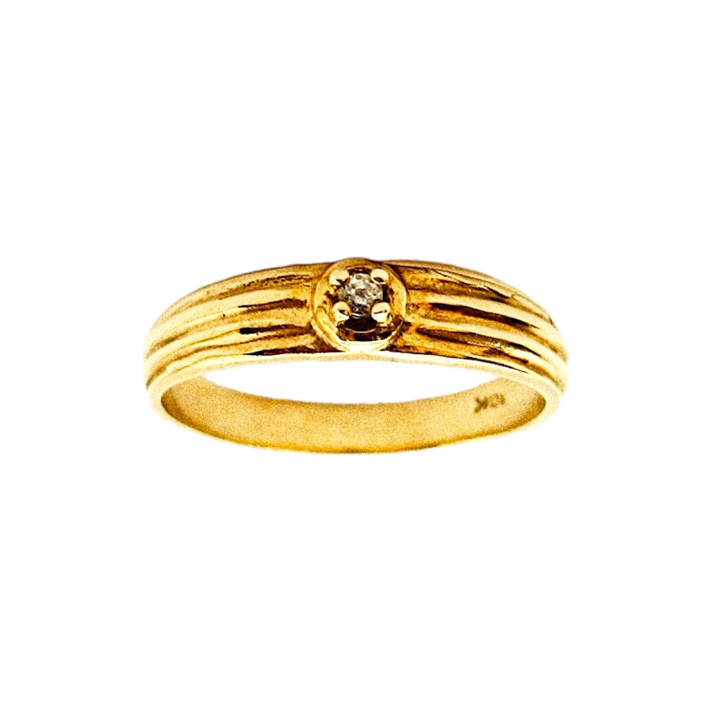 Anillo-Oro bajo-Piedra Zirconia-AN8037 conpiedra