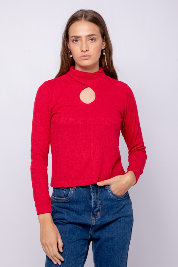 REMERA NURIA Rojo Oscuro