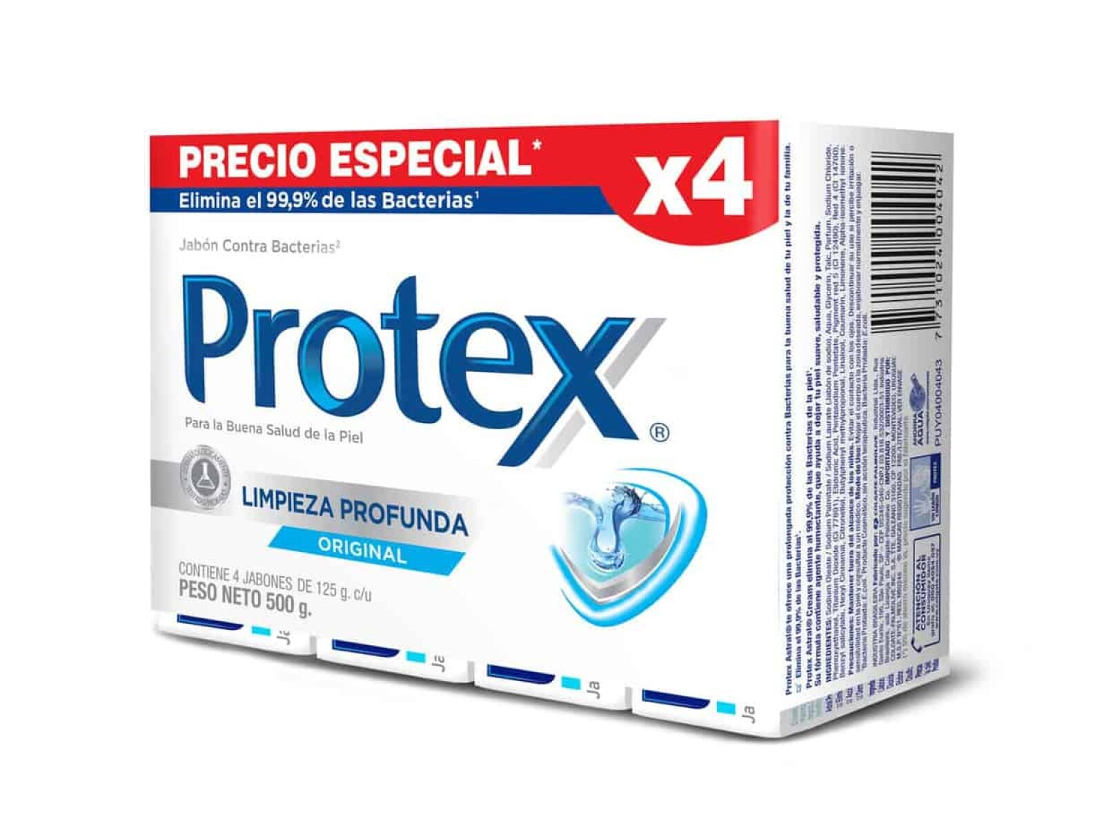 Protex Pack 4X3 Limpieza Profunda 125G 