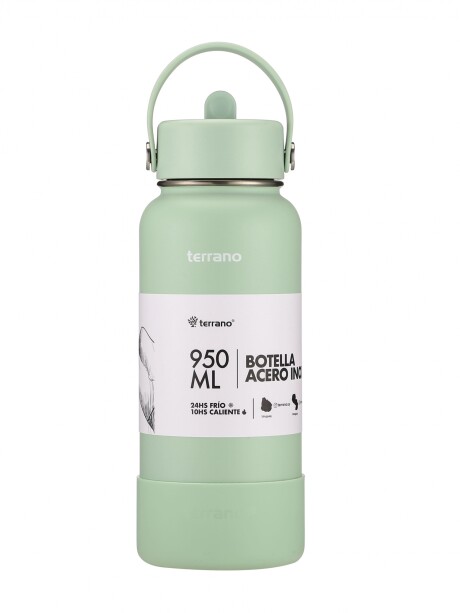 Botella Térmica con Pico 950mL. Verde Agua