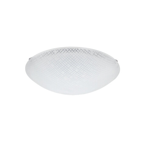 Plafón LED redondo vidrio sati 11W Ø31,5 MARGITTA1 EG0767X