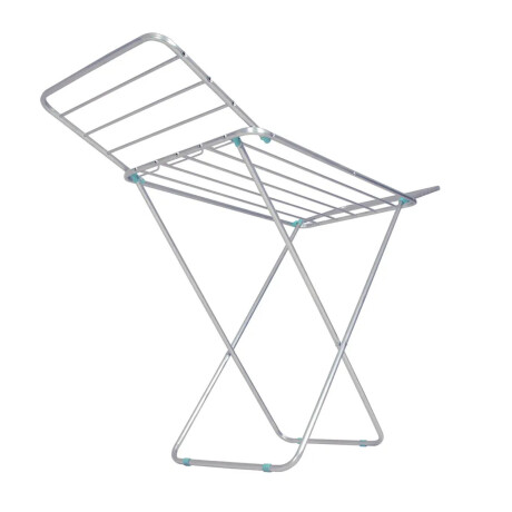 Tender Slim Plegable Alas Extensibles 9.3M Ropa Aluminio Mor Plateado