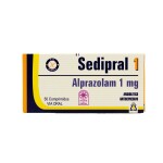 SEDIPRAL 1 MG. CJ X 50 COMPRIMIDOS única
