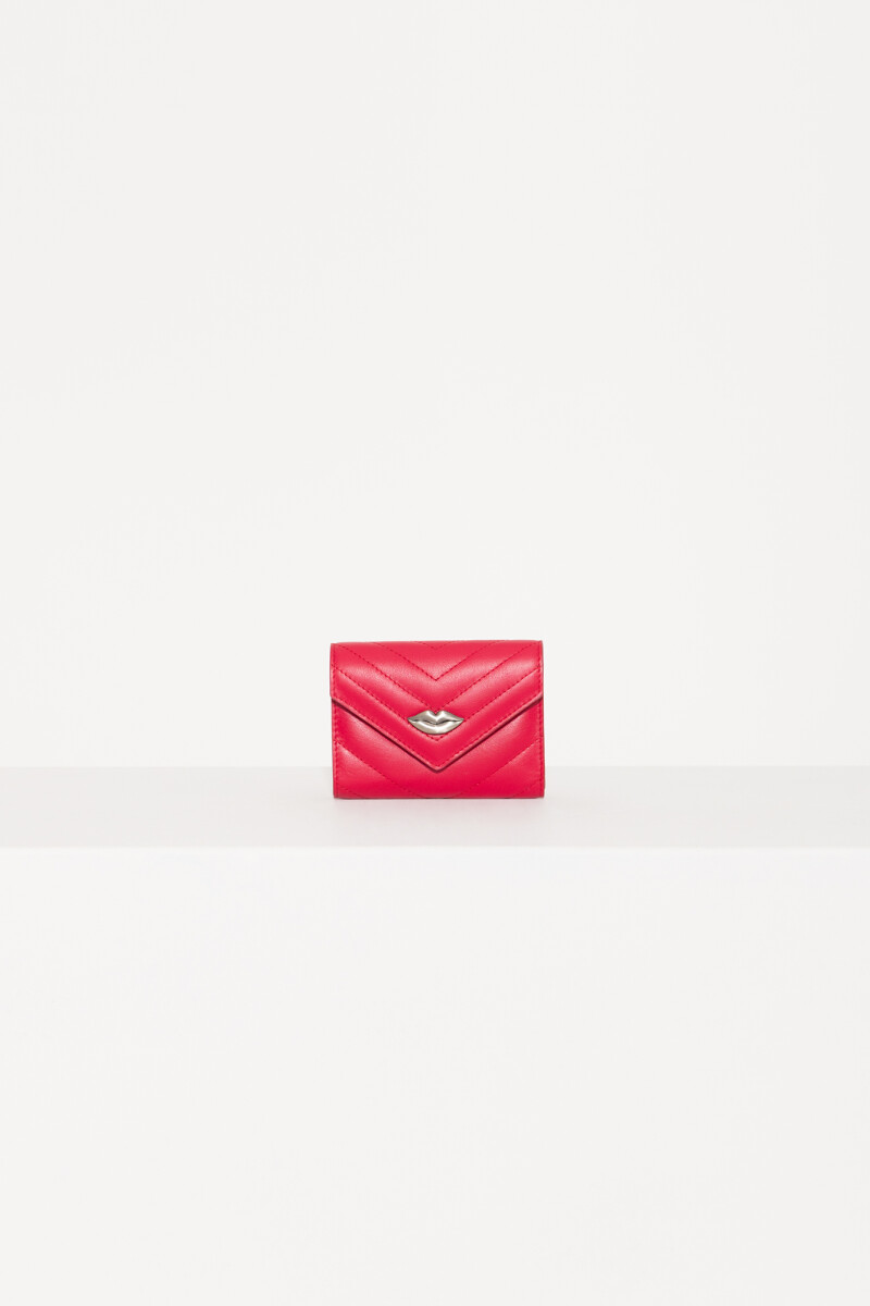 BILLETERA LIPSTICK FLAP Frambuesa