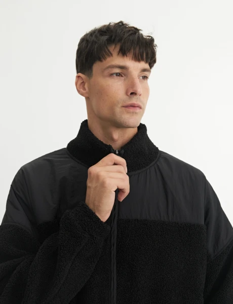 Campera sherpa March Negro