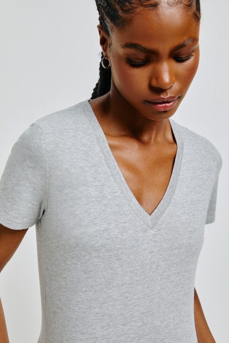 BLUSA MM FEM - CINZA MESCLA 