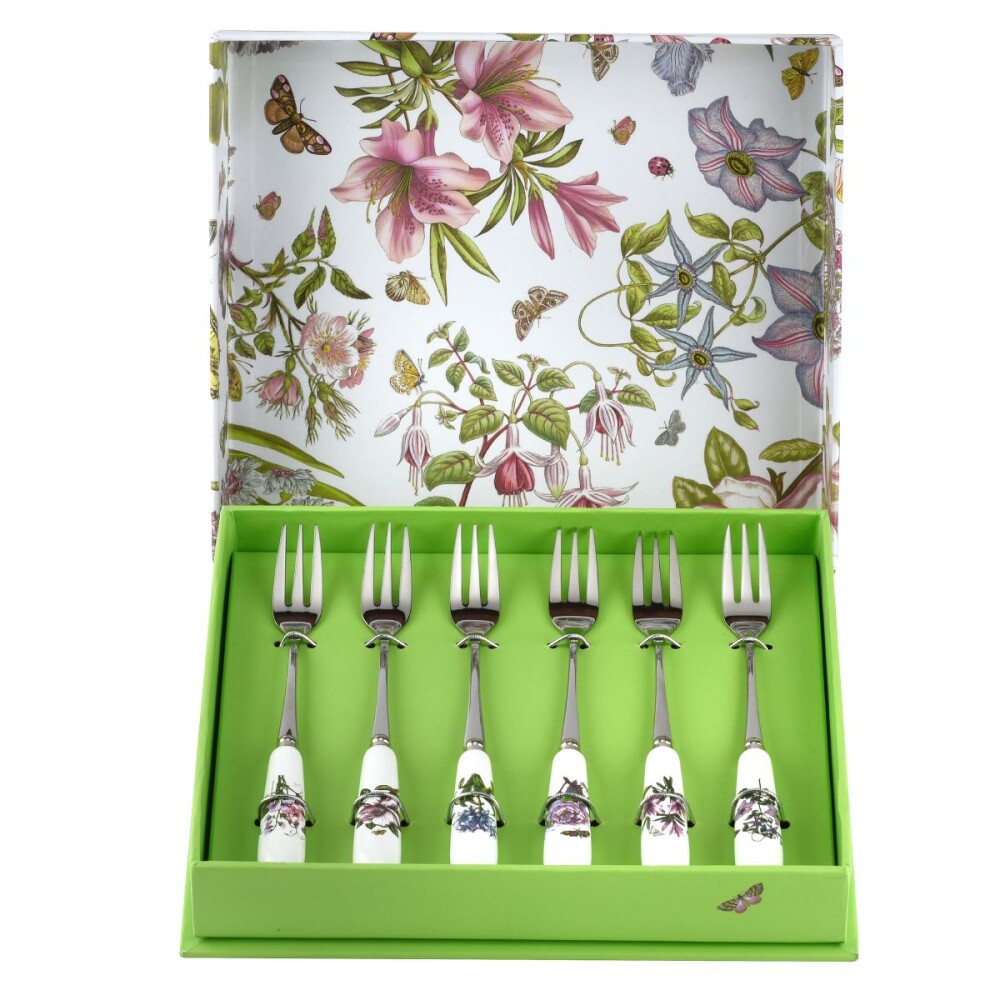 PORTMEIRION BOT GARDEN TENEDORES DE TORTA SET x 6 PORTMEIRION BOT GARDEN TENEDORES DE TORTA SET x 6