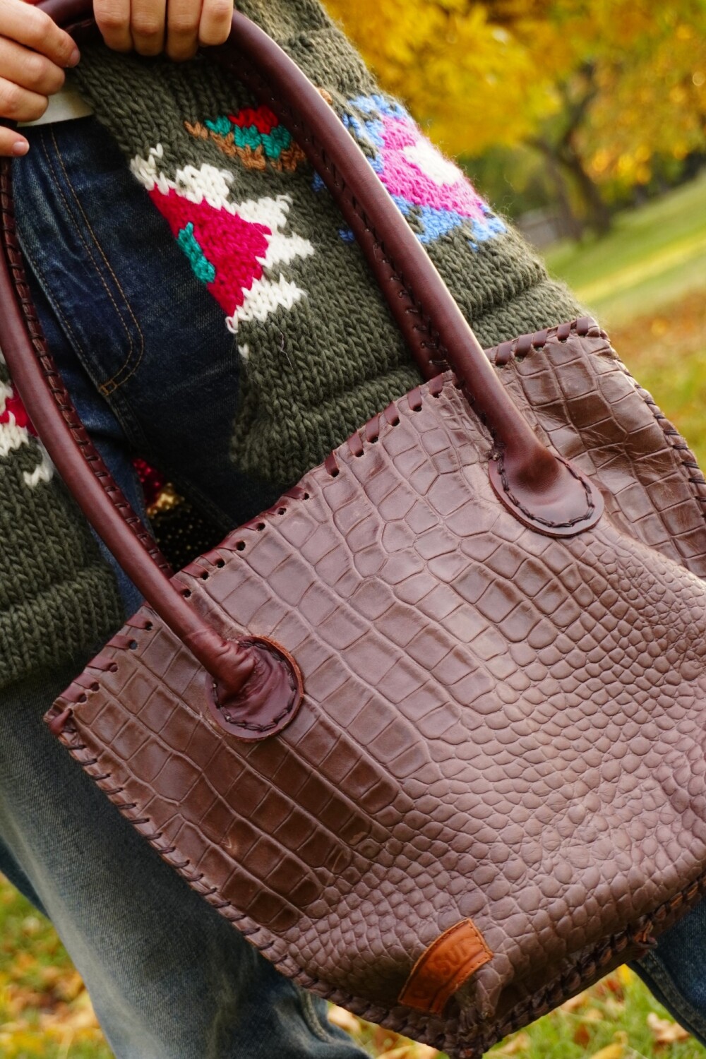 Medium Winter Bag Marrón