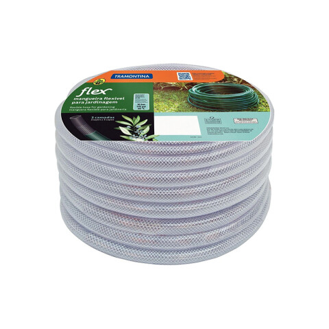 Manguera flex transparente 3/4" (rollo 50mt.) -TRAMONTINA TN1689R2