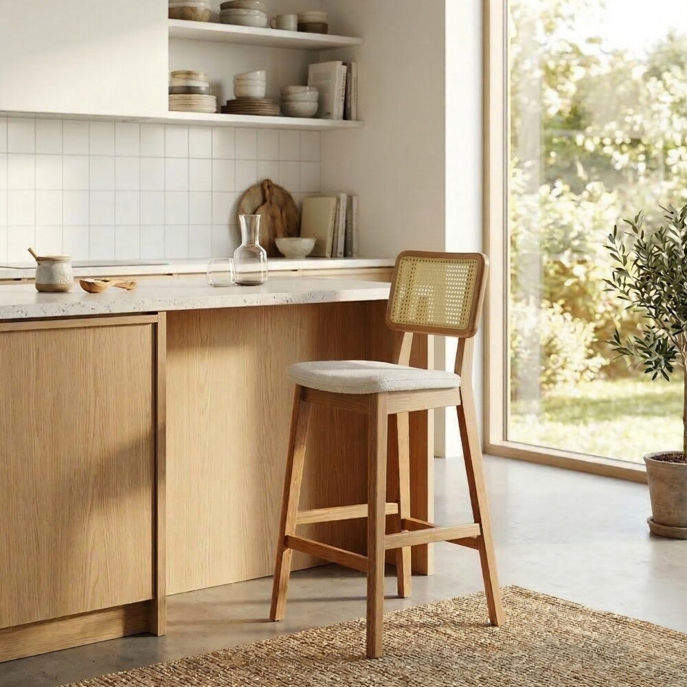 Butaca Classic - Línea Manhattan - Tela Bouclé/Natural