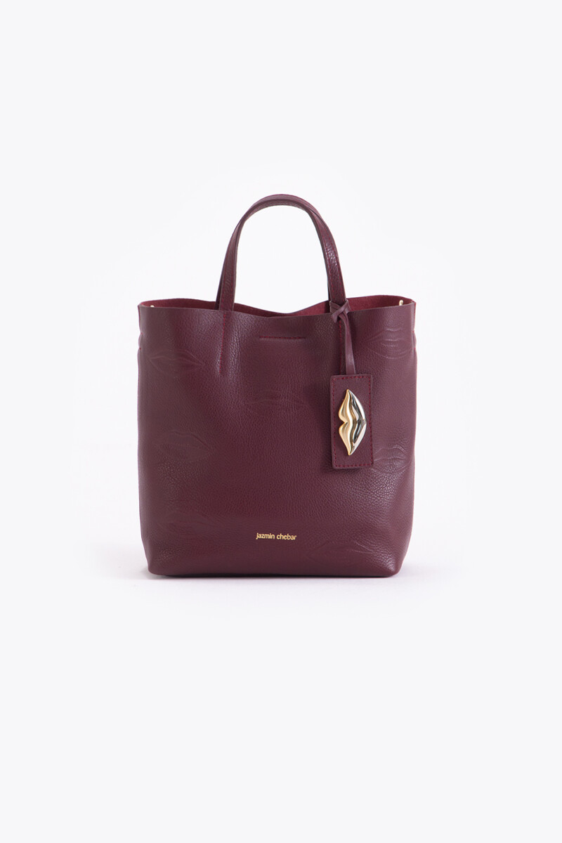 TOTE KISSES SMALL Bordo