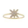 Anillo Estrella Radiante en Oro Amarillo 18k con circonias Anillo Estrella Radiante en Oro Amarillo 18k con circonias