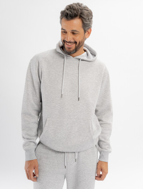 Canguro felpa Liam gris melange