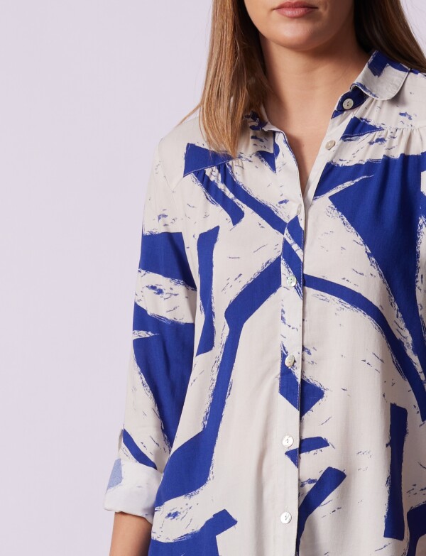 Camisola Print MULTI/AZUL