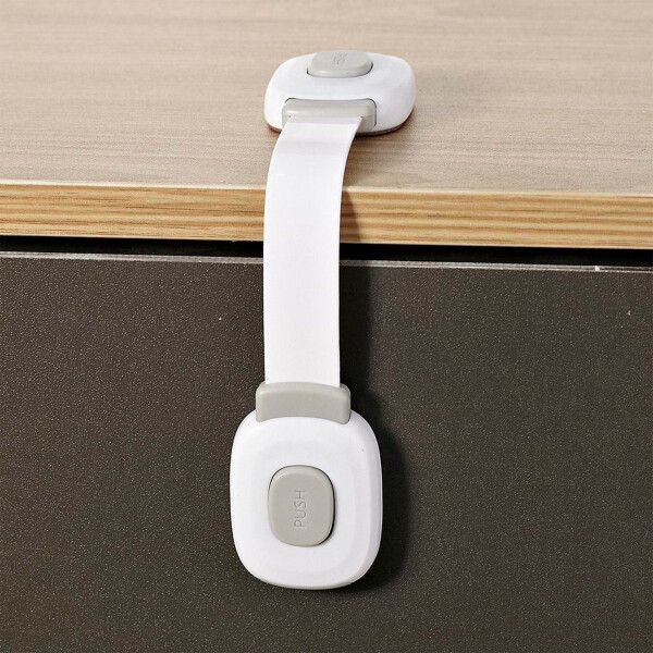 Traba Tranca Seguridad Puertas Cajones Muebles Bebé Niño X10 Variante Color Blanco