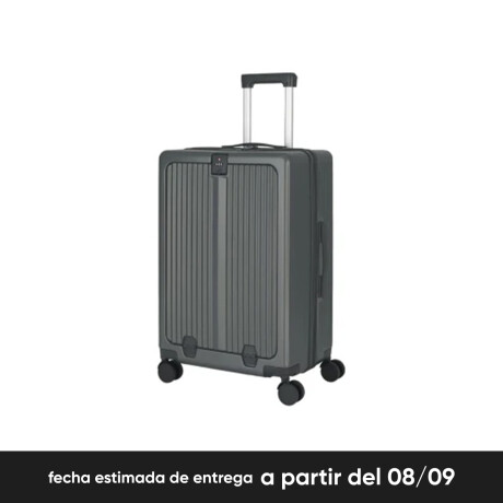 Valija Carry on rígida con bolsillo exterior Gris