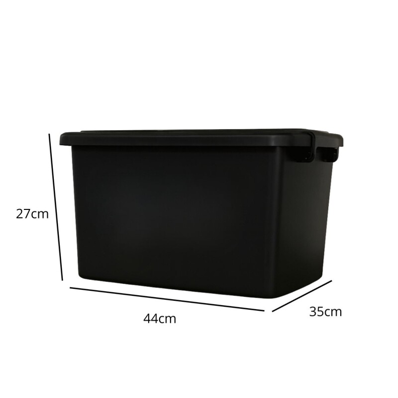 Set x5 Caja organizadora 30lts NEGRO