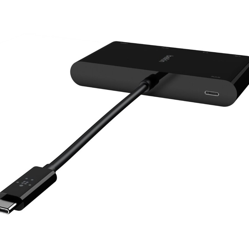 Belkin - Adaptador de carga y multimedia - USB-C - VGA, HDMI - 1GbE Belkin - Adaptador de carga y multimedia - USB-C - VGA, HDMI - 1GbE