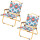 Set X2 Sillas Plegables Kermit Camping Jardín Playa 1