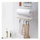 Estante Organizador Imantado De Acero Para Heladera Blanco