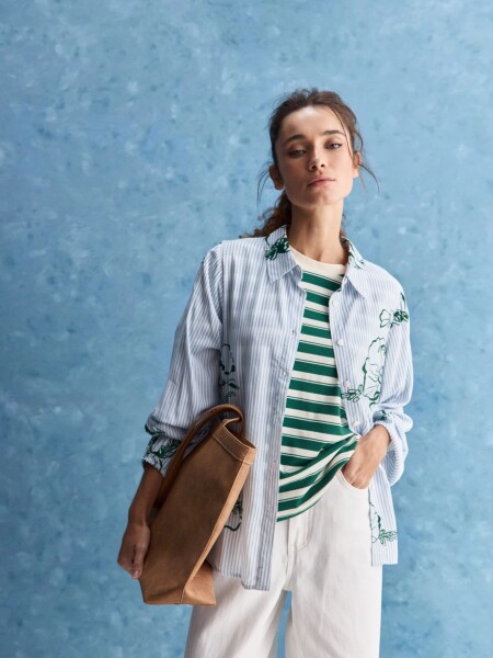 CAMISA ALLIE SOGNO CELESTE