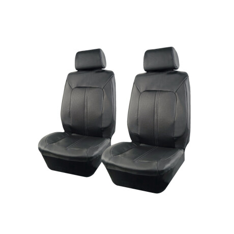 Cubreasiento Pick Up Eco Cuero Negro Con Detalle Gris 4 Piezas Cubreasiento Pick Up Eco Cuero Negro Con Detalle Gris 4 Piezas