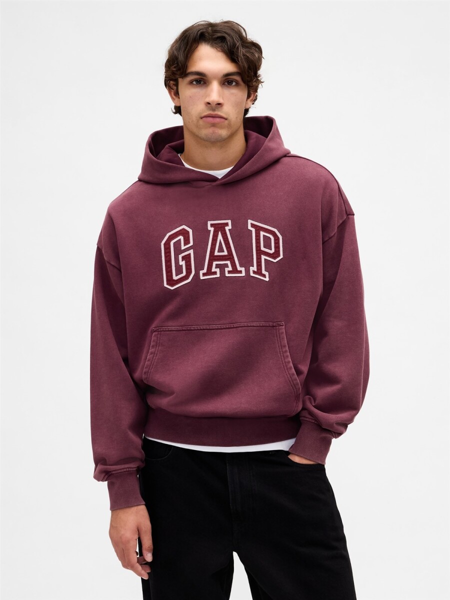 Canguro Logo Gap Heavyweight Hombre - Tuscan Red 