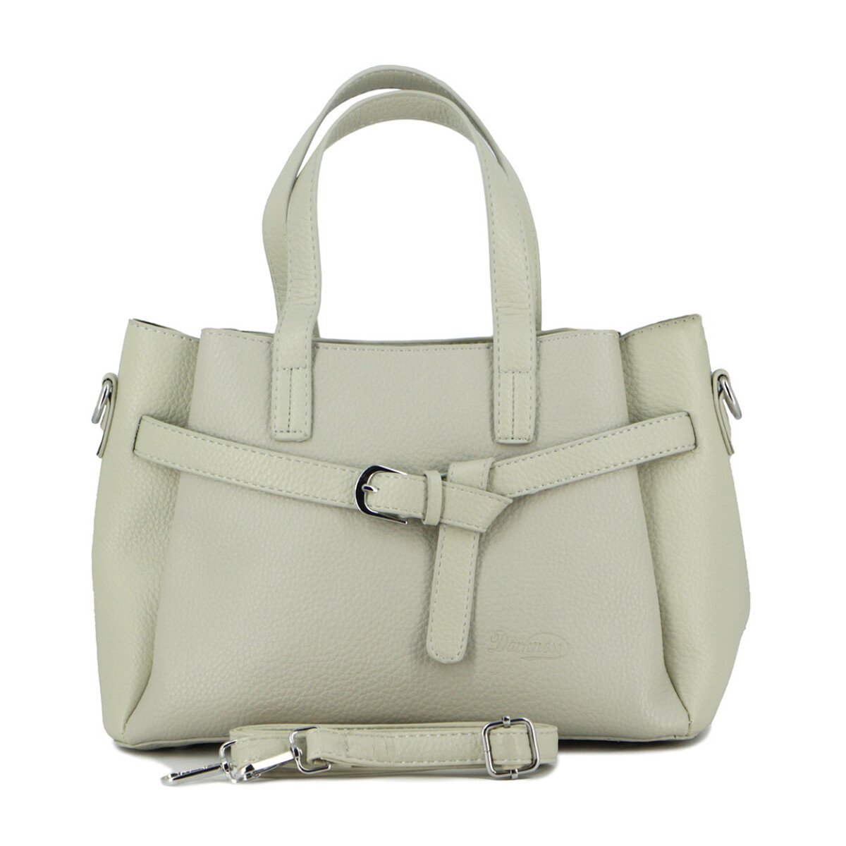 Cartera Mujer Darkness Con Correa - Beige 