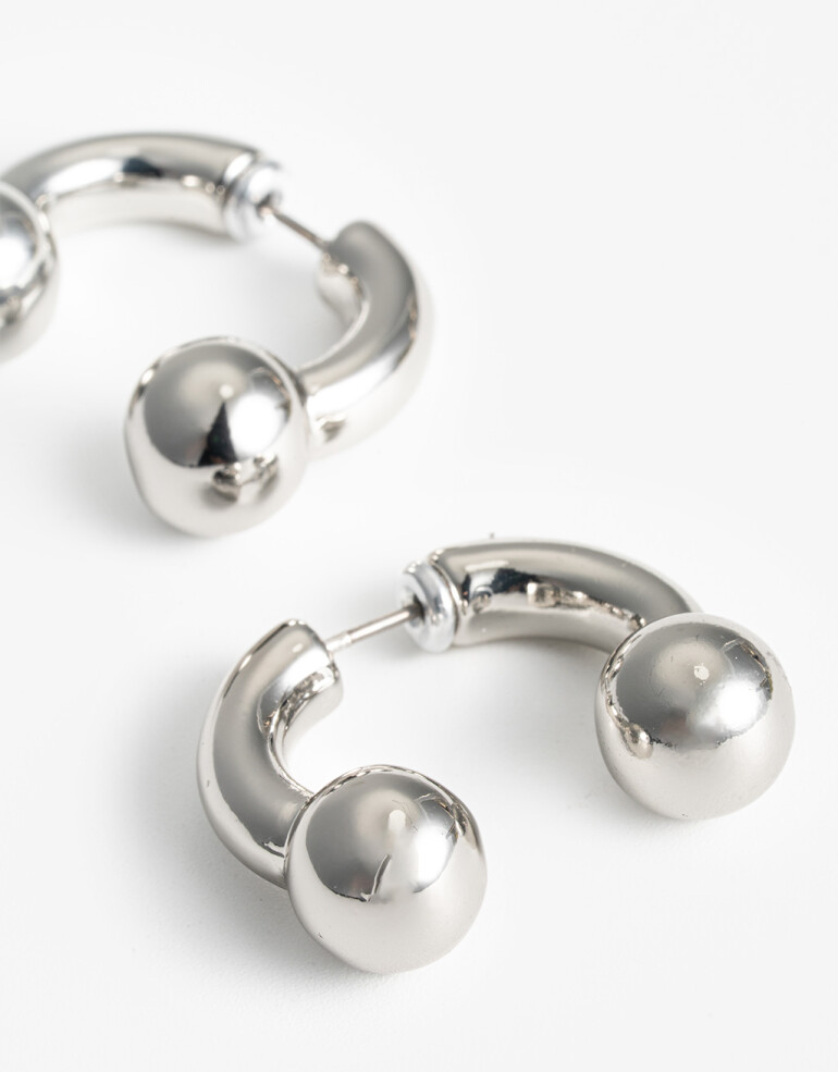 Aros Pasantes Metal Aros Pasantes Metal - Plateado Rodio