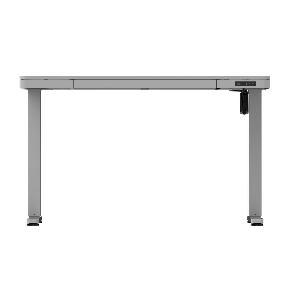 ESCRITORIO REGULABLE METAL-Y-MDF BLANCO ASCEND