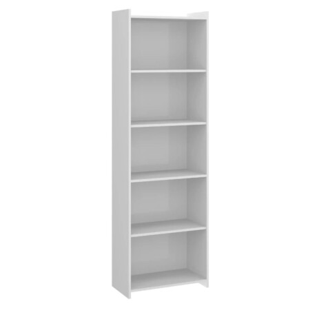 Promo Escritorio Esquinero + Biblioteca 5 Estantes Blanco