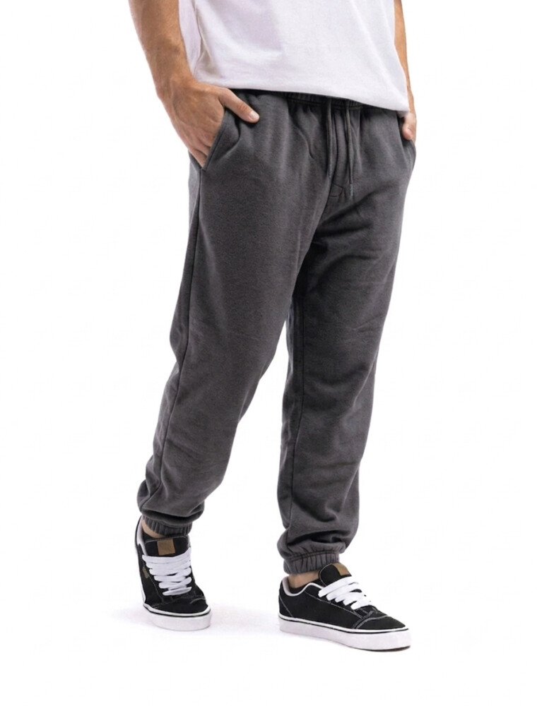Pantalón Jogging con Puño Forum Gris Topo