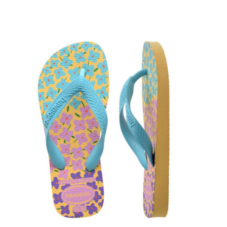 Sandalias Infantiles Havaianas Hav.Kids Flores Amarillo - Azul