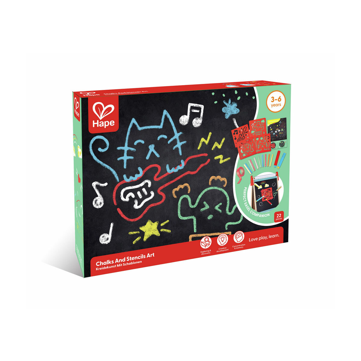 Tizas y Stencils Arte Hape 