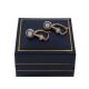 Caravanas en oro 18k, platino y brillantes Caravanas en oro 18k, platino y brillantes