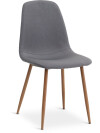 Silla de comedor JONSTRUP tela gris Silla de comedor JONSTRUP tela gris
