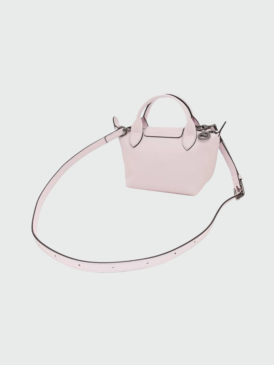 Longchamp -Cartera mini de cuero, Le pliage Xtra Rosado