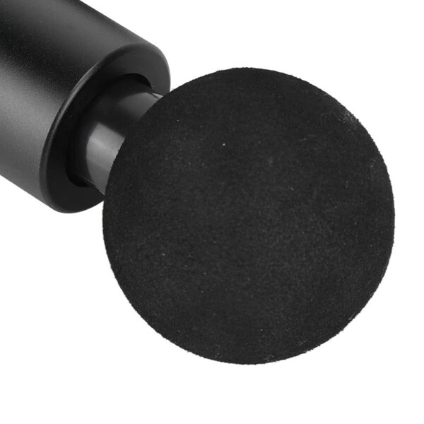 Masajeador Corporal Pistola Gun Portatil Pro 4 Cabezales Pro Variante Color Negro