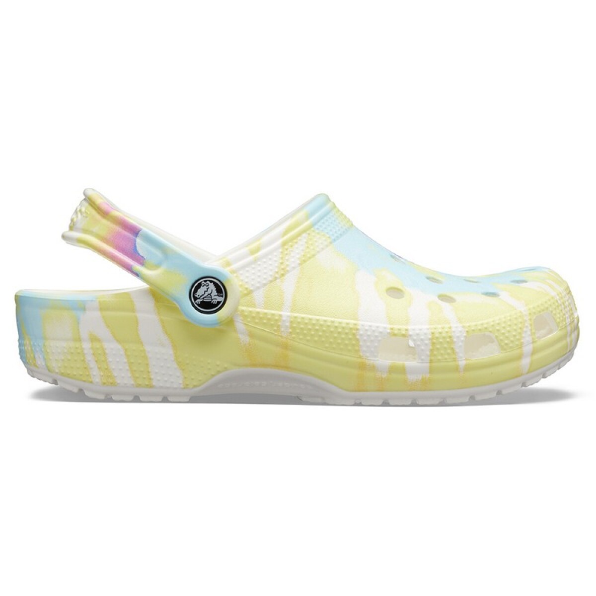 Crocs Classic Tie-Dye Graphic - Blanco 