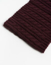 Cuellos Punto Liso Cuello Tejido Burgundy - Rojo Burdeaux