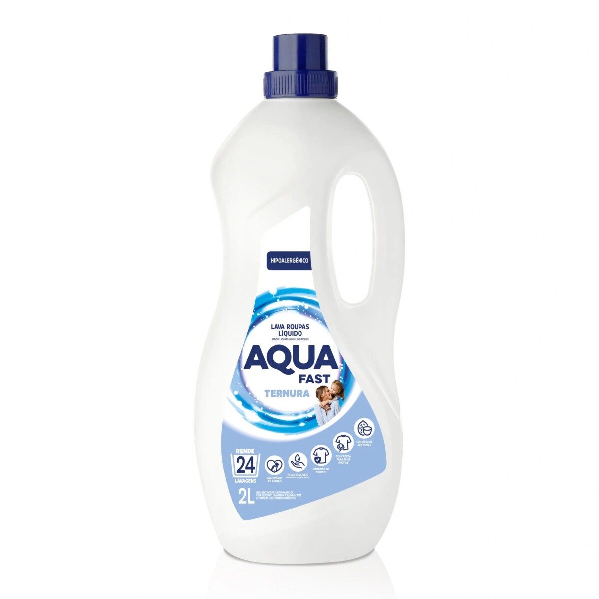 Jabón Líquido Aquafast Ternura 2L para Ropa 