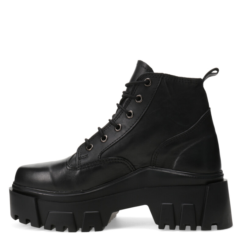 Bota de Mujer Miss Carol TAI acordonada de cuero Negro