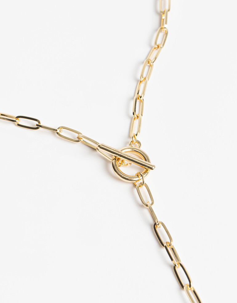 Collares Cortos Special Price Collar Corto Eslabones Metal - Dorado