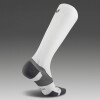 Vectr Light Cushion Full Length Compression Socks - Unisex White/grey